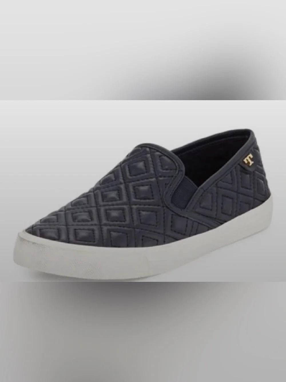 Tory Burch Black Quilted Slip-On Sneakers Women’s Size 9.5M
